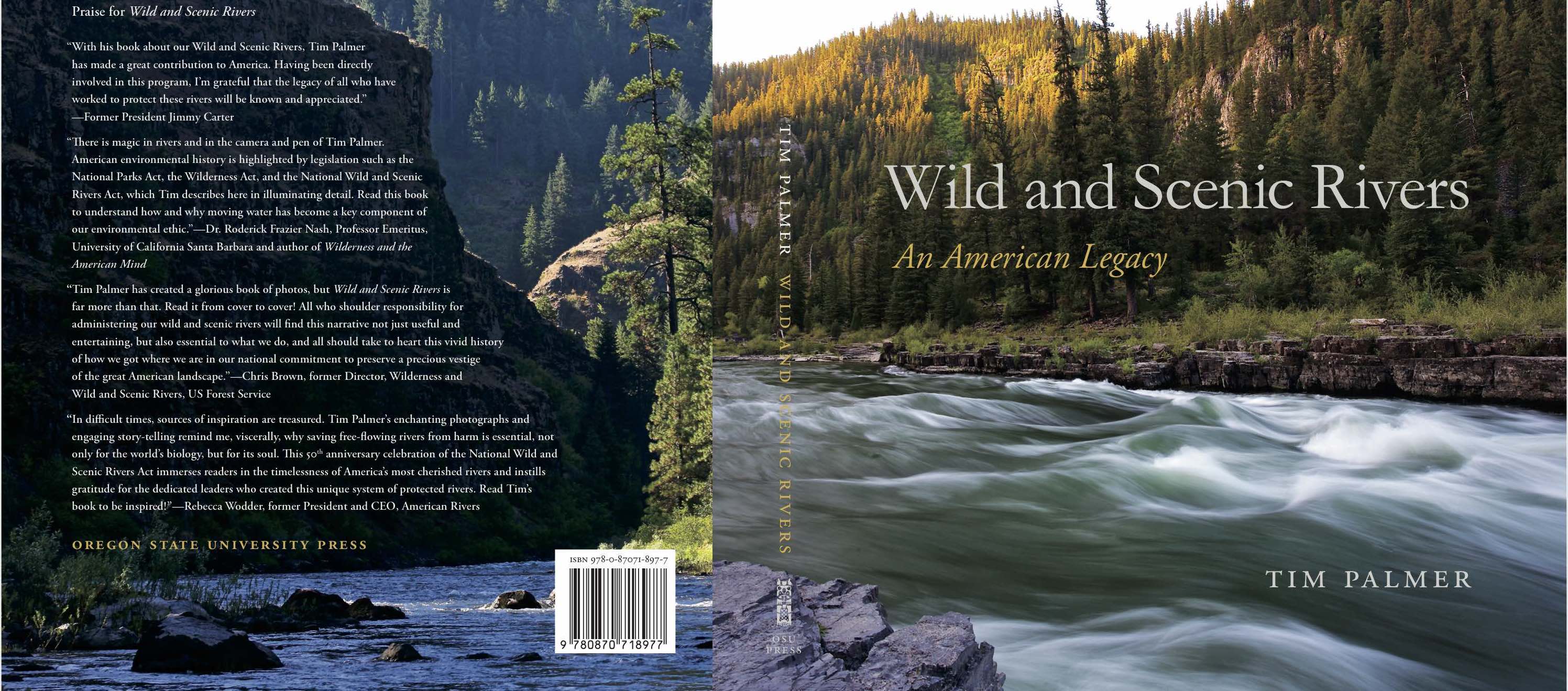Cover of book including photo of Snake River